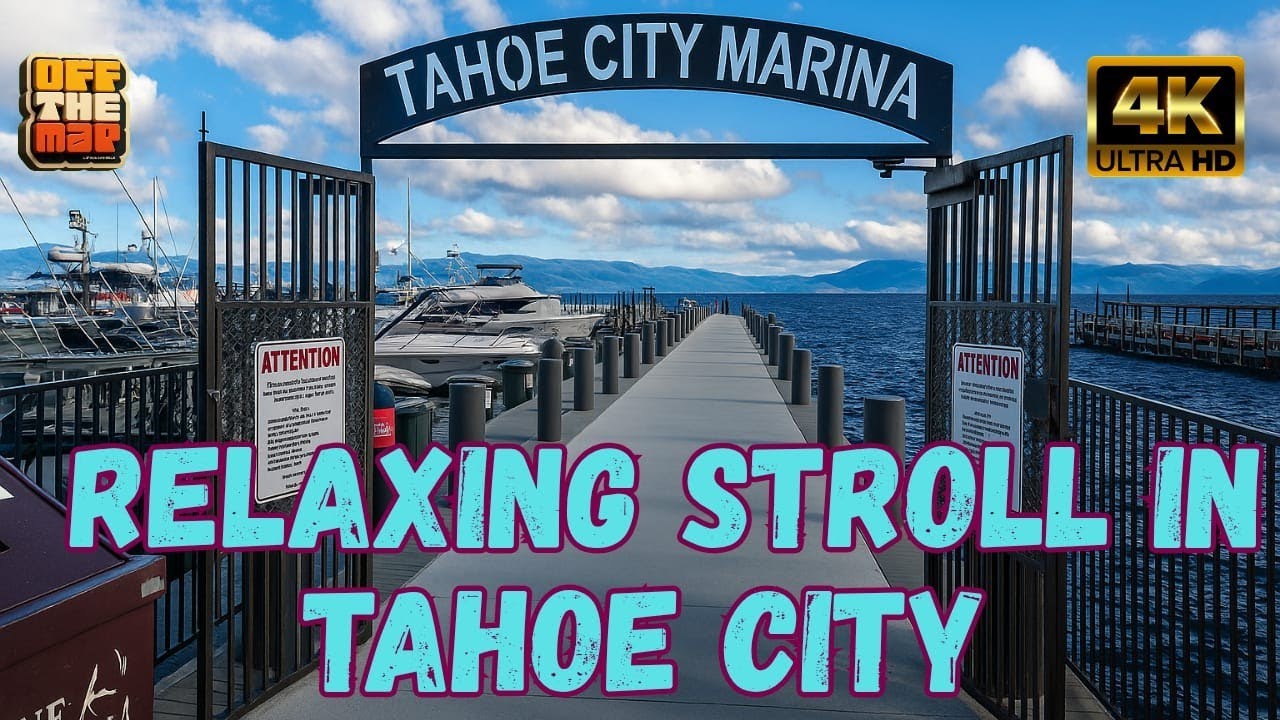Exploring Tahoe City Marina & Public Beach | Peaceful Walk by Lake Tahoe