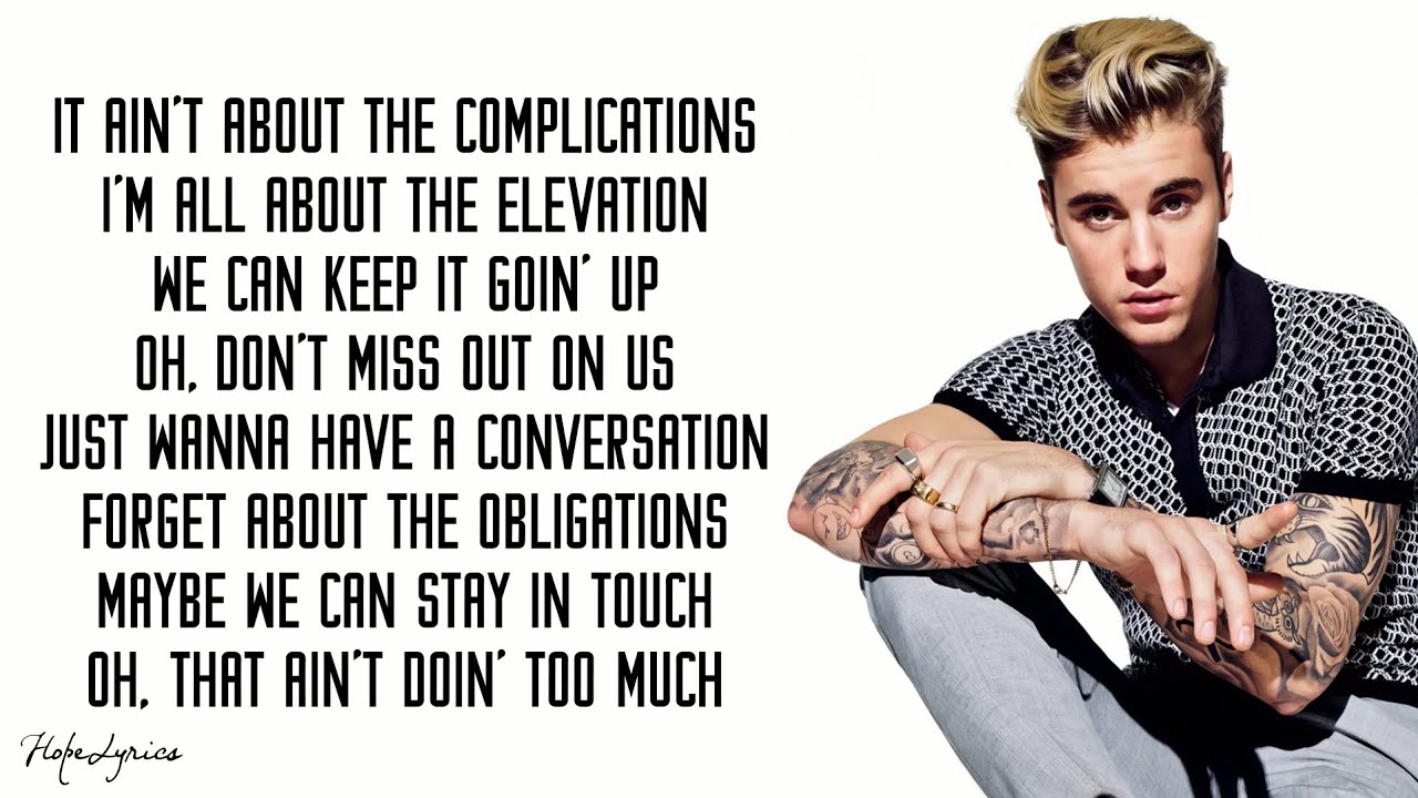 Company - Justin Bieber (Lyrics)