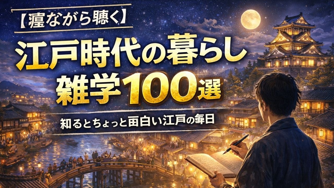 【寝ながら聴く】江戸時代の暮らしの雑学100選