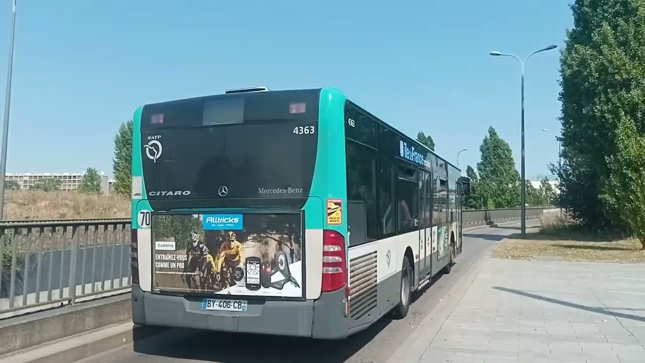 Bus 179 Passage d'un Citaro Facelift N°4363 à Vélizy 2 en direction de Pont de Sèvres