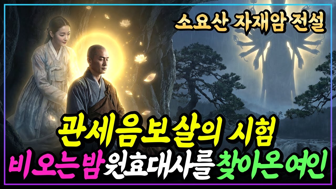 불교이야기 원효대사 앞에 나타난 비에 젖은 여인, 그녀의 정체는 관세음보살이었다ㅣ소요산
