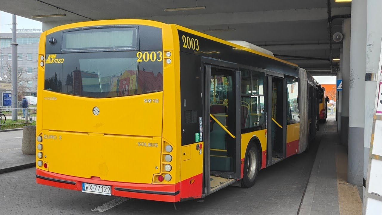 Linia 317 - Solbus SM18 #2003 ( MZA Warszawa )