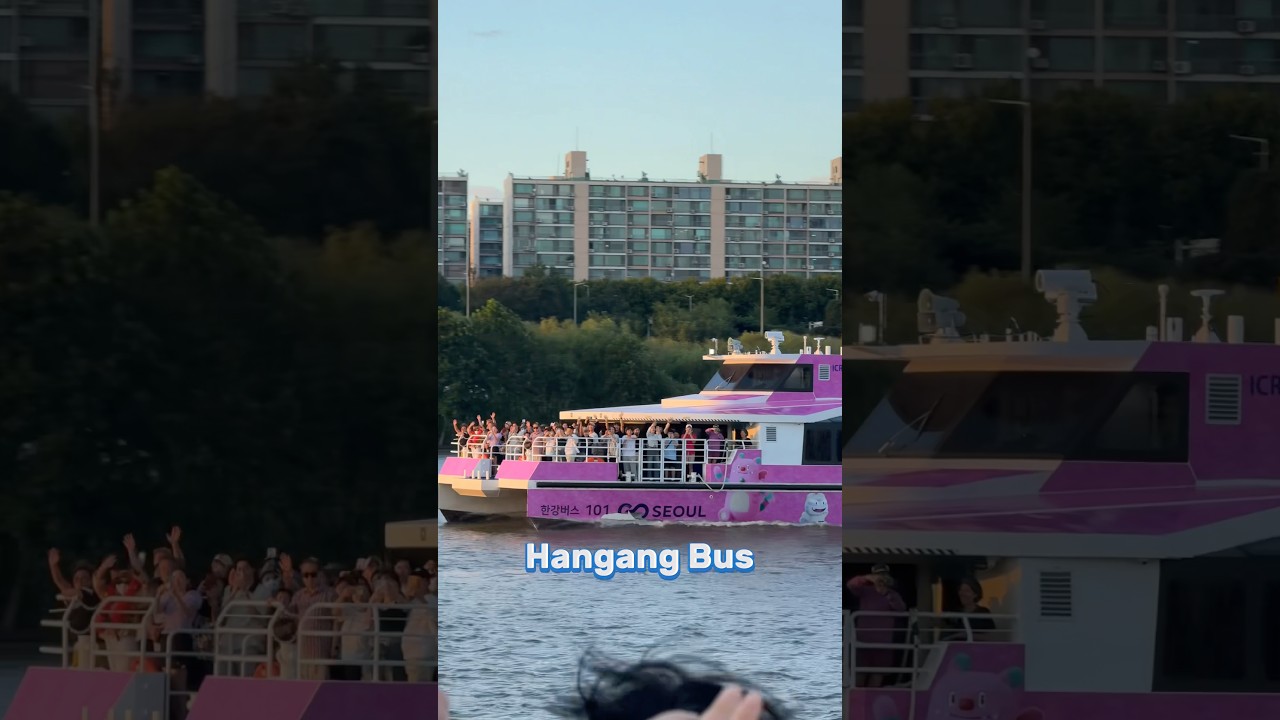 Hangang bus &mdash; новый речной паром в Сеуле 🇰🇷