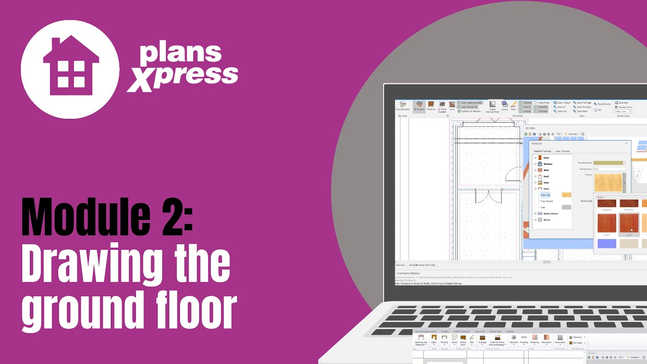 PlansXpress Software Skills Remote Training Module 2 - Drawing the Ground Floor