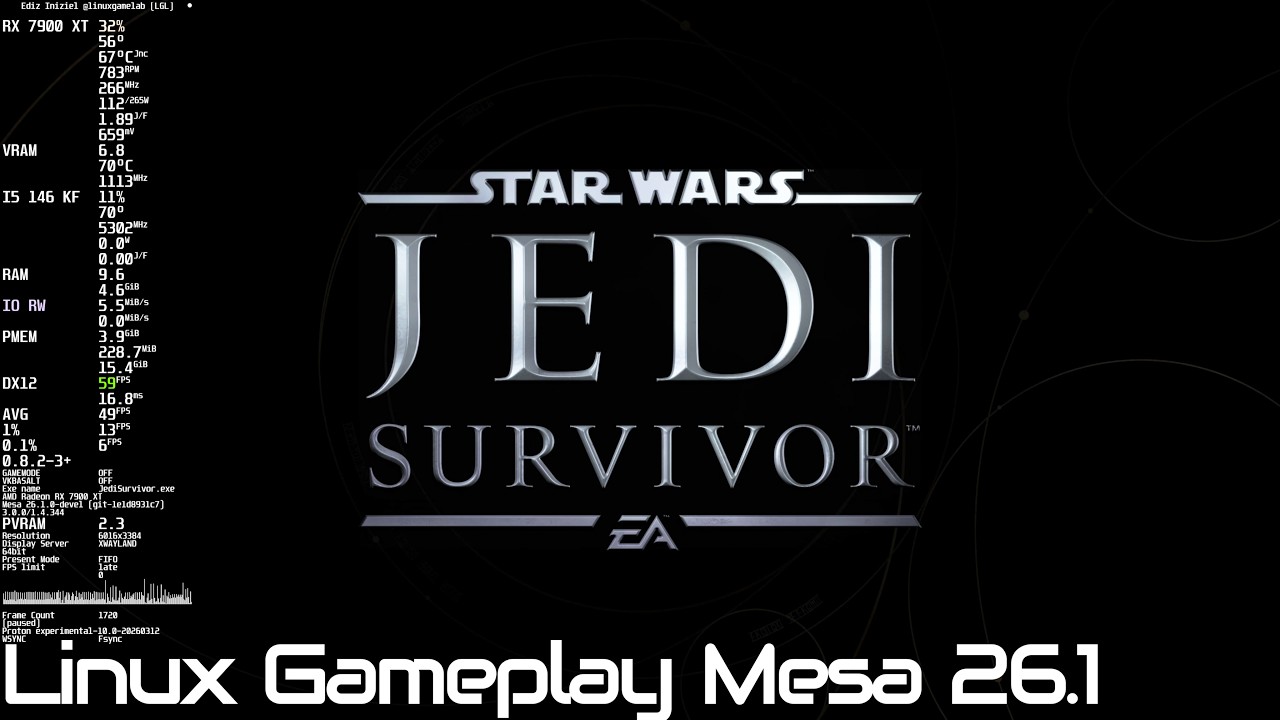 Star Wars Jedi Survivor Linux Gameplay Test
