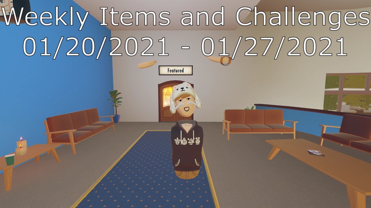 Rec Room Weekly Items and Challenges | 01-20-2021
