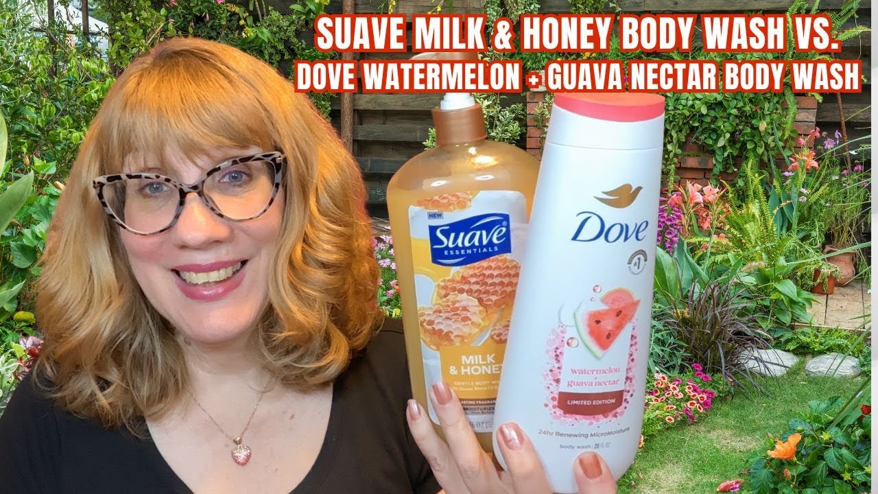 Suave Milk & Honey Body Wash Vs  Dove Watermelon + Guava Nectar Body Wash at Walmart!