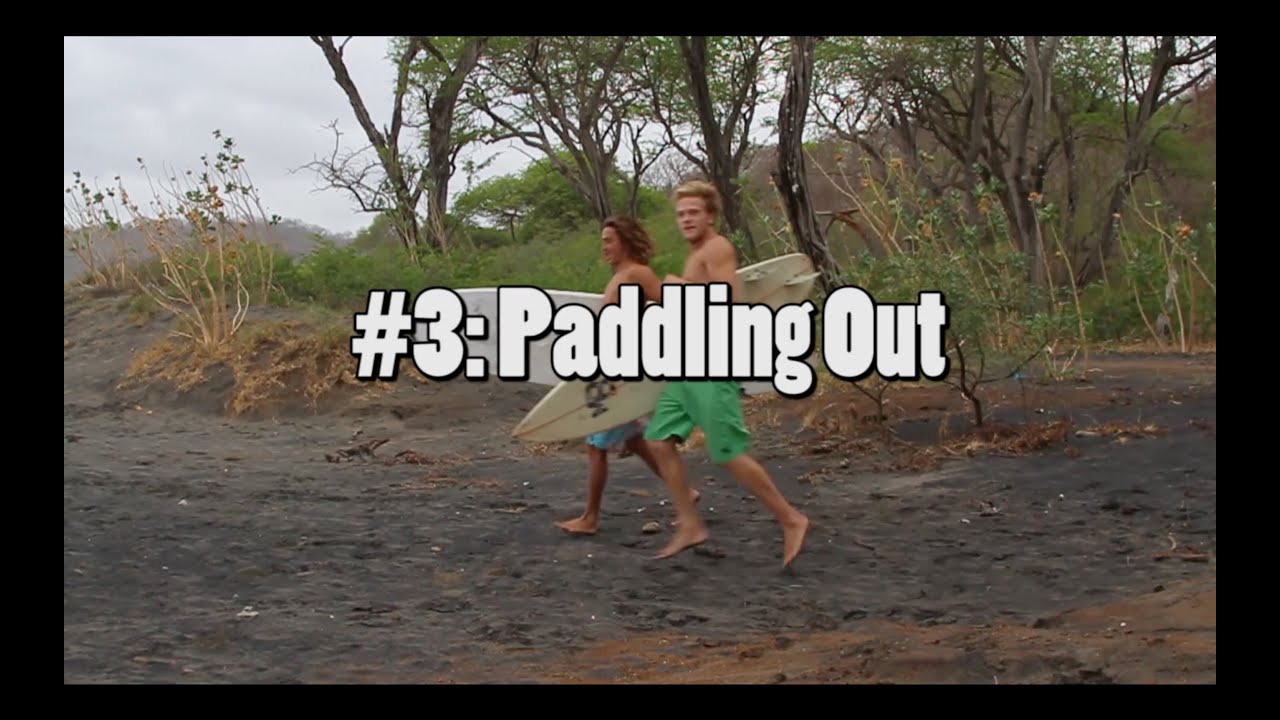 The Giant How To Surf Guide - Paddling out through waves