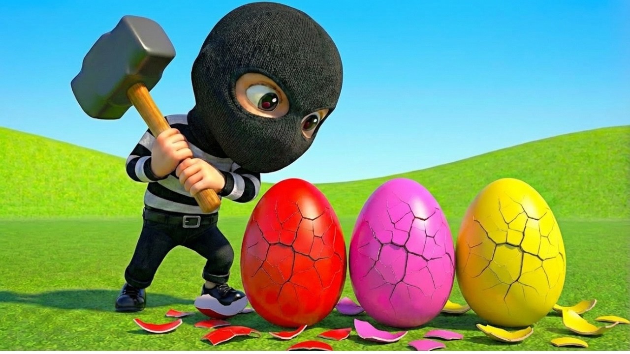 Oh No! Mother Hen Is Crying 😢 | Eggs Stolen (Red, yellow & Pink)