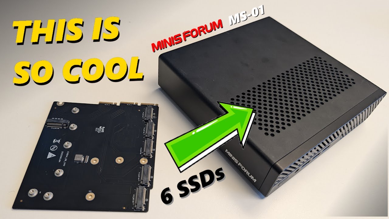 Minisforum Official MS-01 6x M.2 SSD Upgrade Card - WHAT THE WHAT?