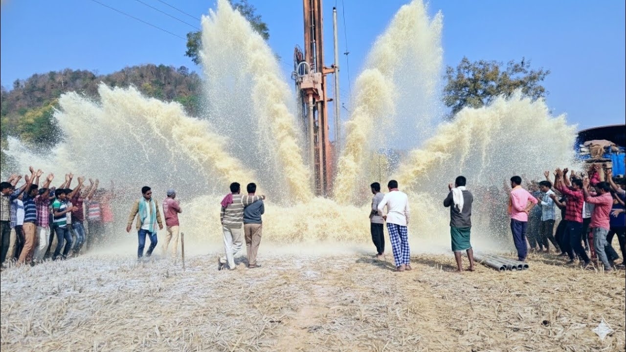 Borewell drilling - 80 फीट में खतरनाक पानी | 5 HP मोटर | Coconut water checking Method | Borewells