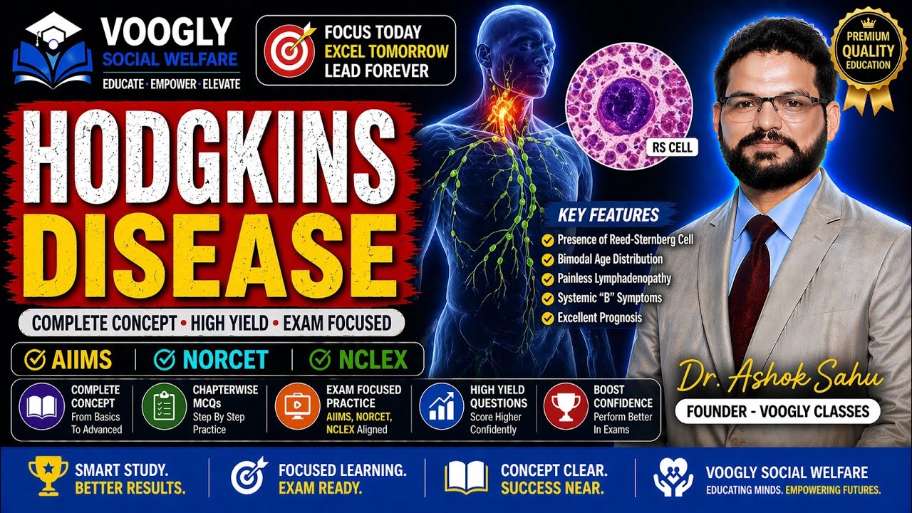 Hodgkin&rsquo;s Disease Explained 🔬 | Demo Class 547 | Sahu Sir | Y-Batch Launch | NORCET