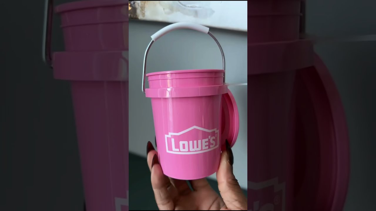I made her a self care ritual🤍 Pink Lowe’s mini buckets, dusting powders, and affirmations for her