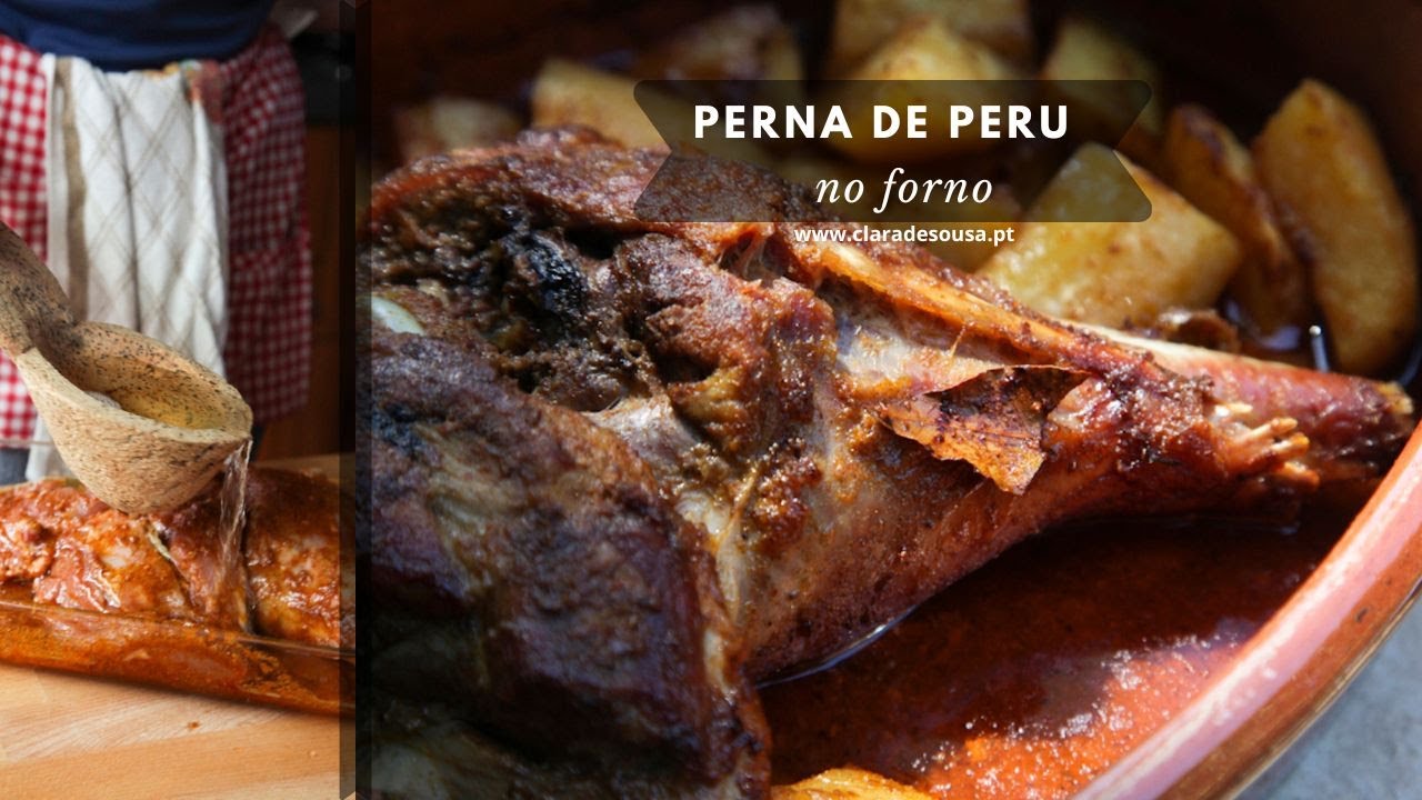 Perna de Peru no Forno