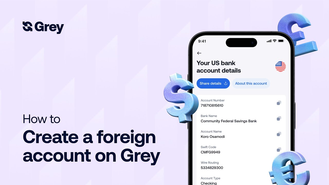 How to Open a Foreign Account on Grey