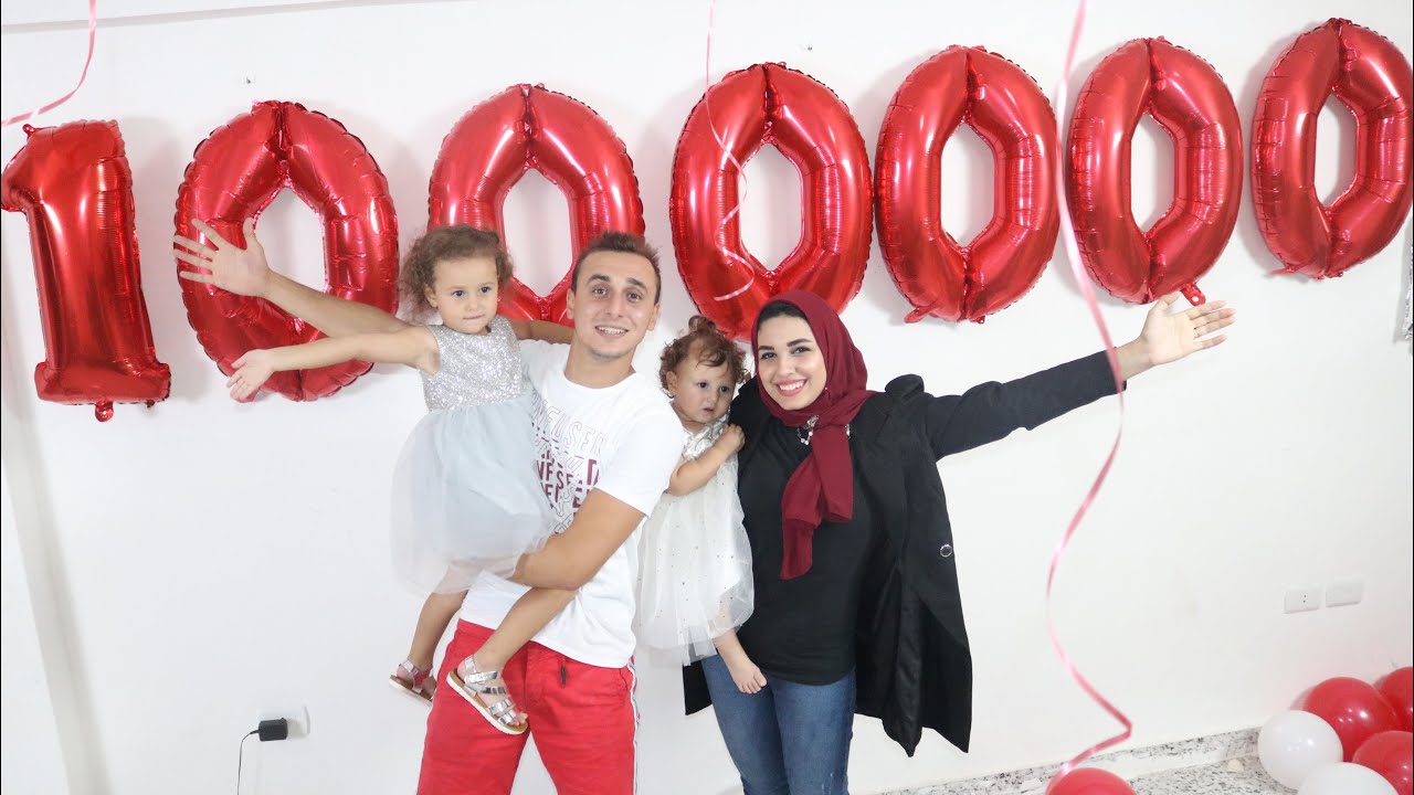 حفلة المليون مشترك 🥇في كمية فرحة موجوده في الحفلة ❤️ لم حلم المليون يتحقق