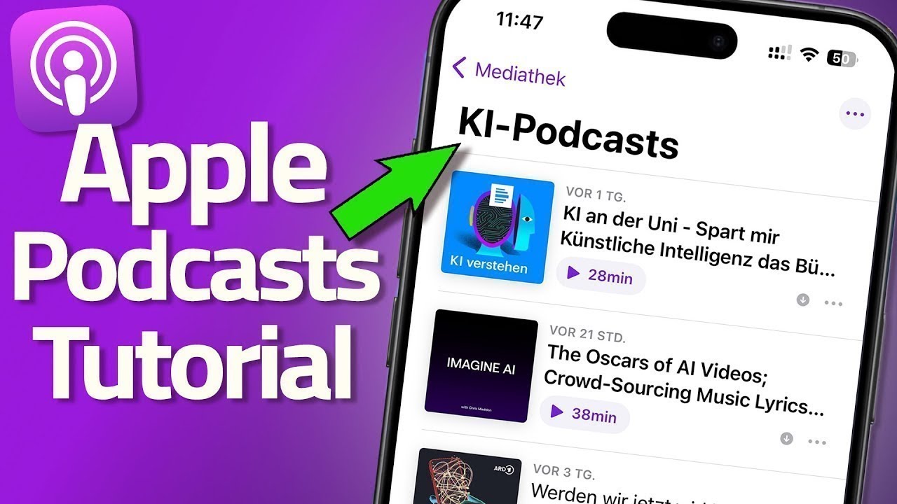 Apple Podcast App: Tutorial für Einsteiger (iOS 17.4)