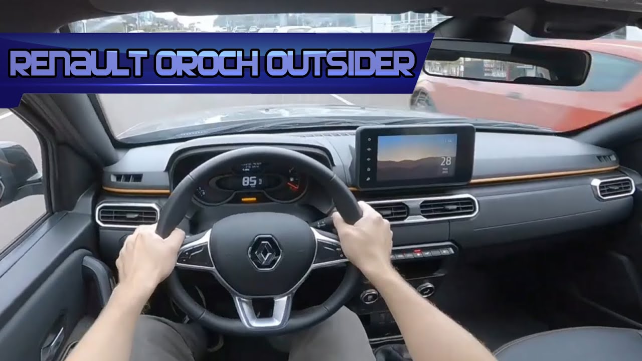 2023' RENAULT OROCH OUTSIDER TCE 1.3 TURBO - (TEST DRIVE) POV IN CURITIBA/BRAZIL