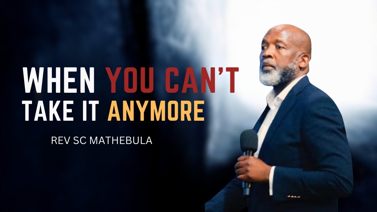 When you can't take it anymore -Rev SC Mathebula | Hope Restoration Ministries #hrm
