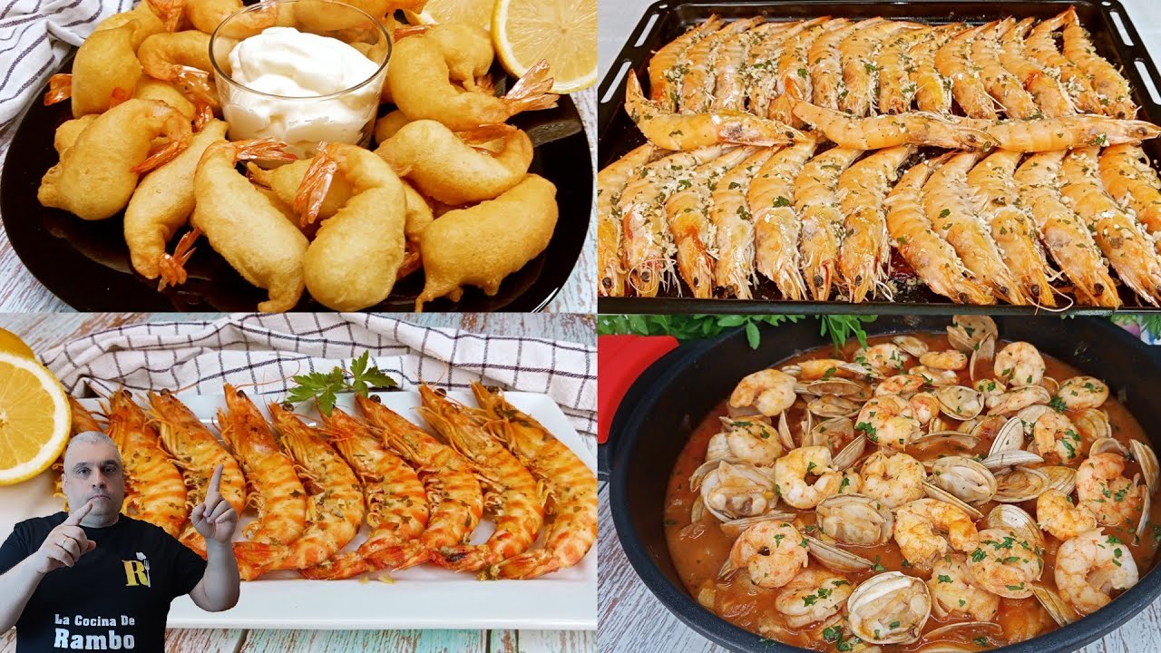 4 Recetas de MARISCOS para NAVIDAD ¡¡FACILES Y ECONOMICAS 🤩🎄BRUTAL 🤩#2