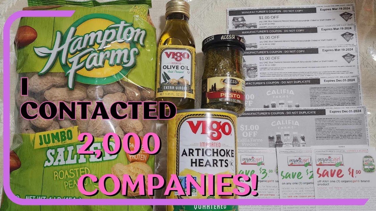 Contacting Companies for Coupons and Samples Part 1. I contacted 2K companies and here's the result!