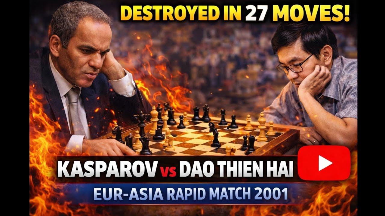 27 Moves of Destruction: Kasparov’s Rapid Brilliance