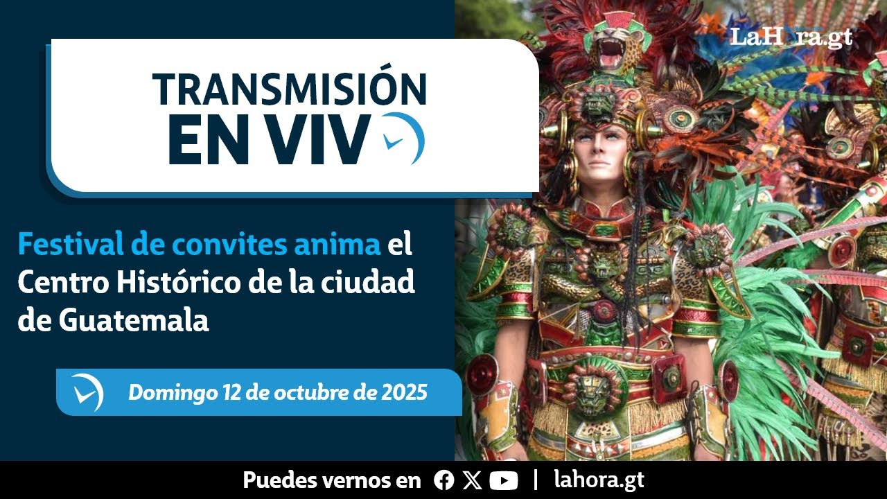 En vivo: Festival de convites anima el Centro Histórico de la ciudad de Guatemala