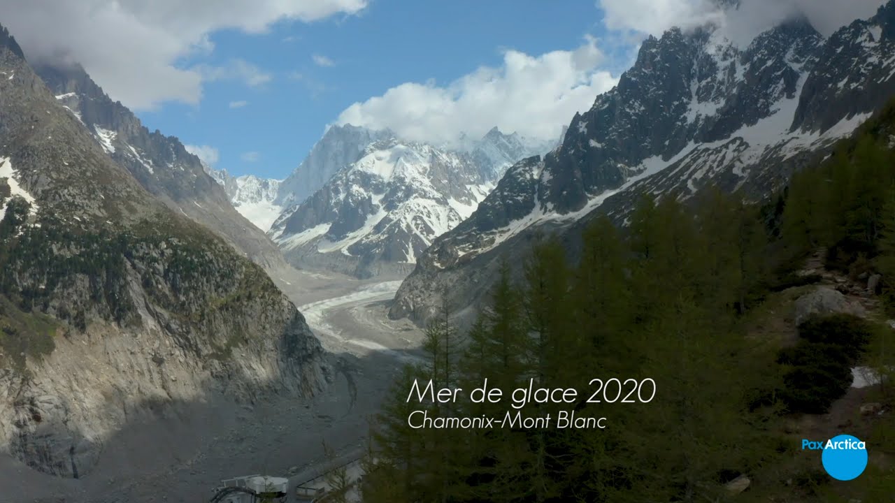 Chamonix Mont Blanc: Mer de Glace glacier’s thickness shrinks 115m in 35 years (between 1985 & 2020)