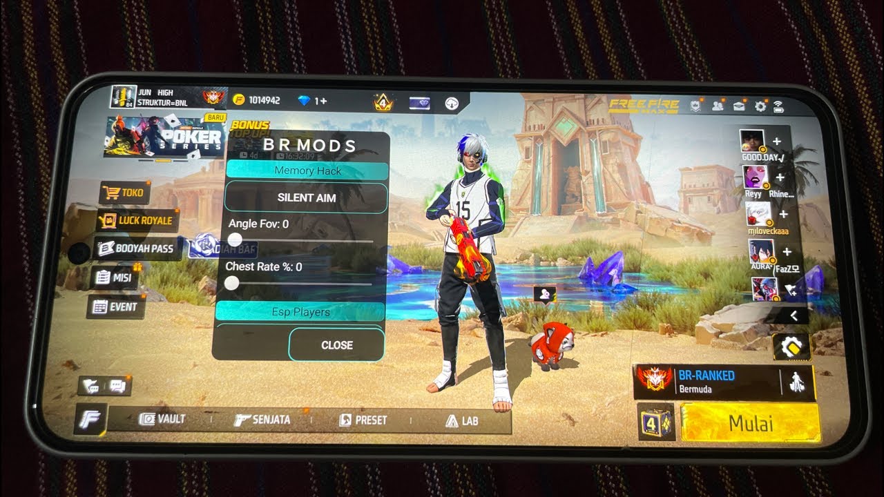 NEW CHEAT FF TERBARU 2026 VIP MOD MENU|| NO BAN, NO BLACKLIST AMAN AKUN UTAMA - NON ROOT ALL SERVER