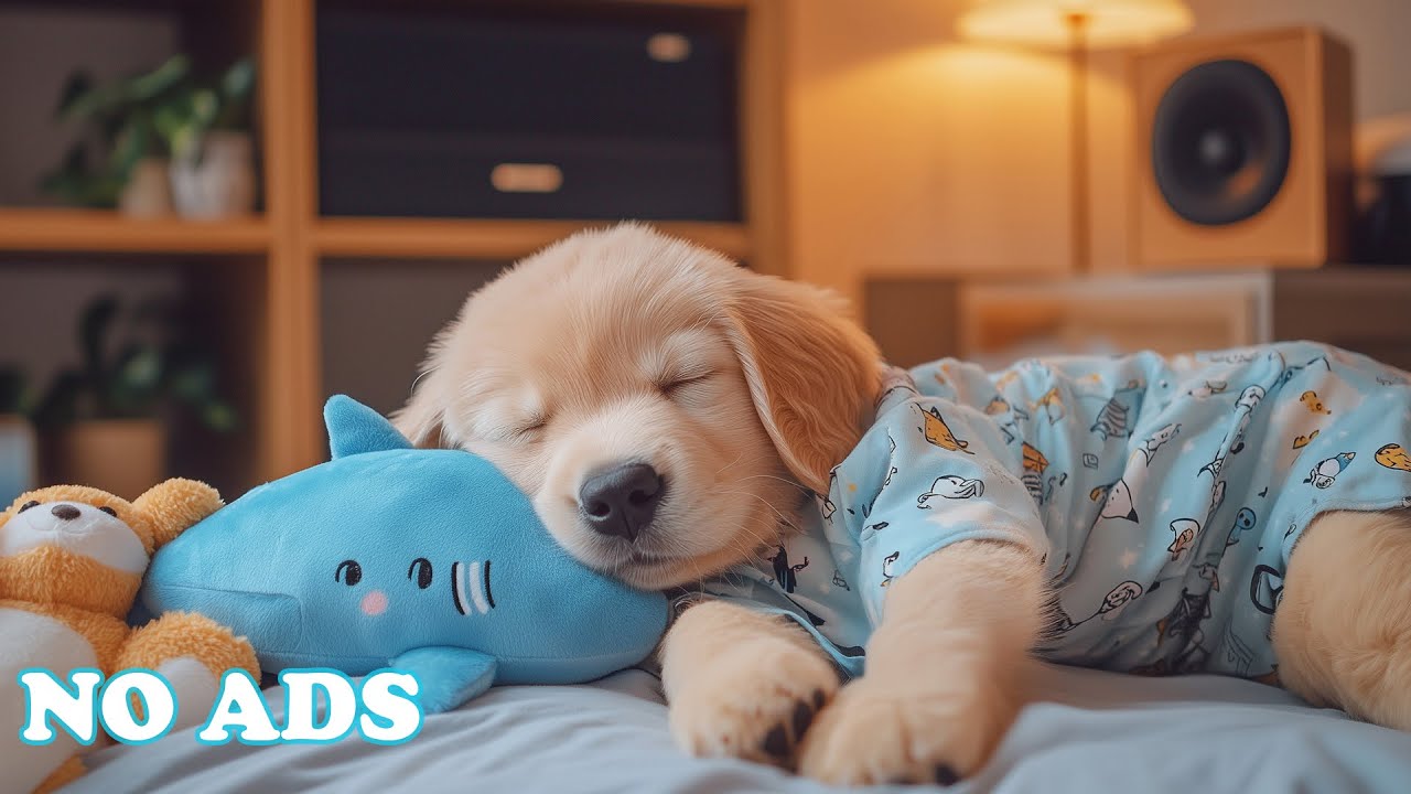 12 Hours Of Dog Soothing Music 🐺 Dog Relaxation Music 🔊 Bedtime Sounds 🌼 Healing Sleep Aid