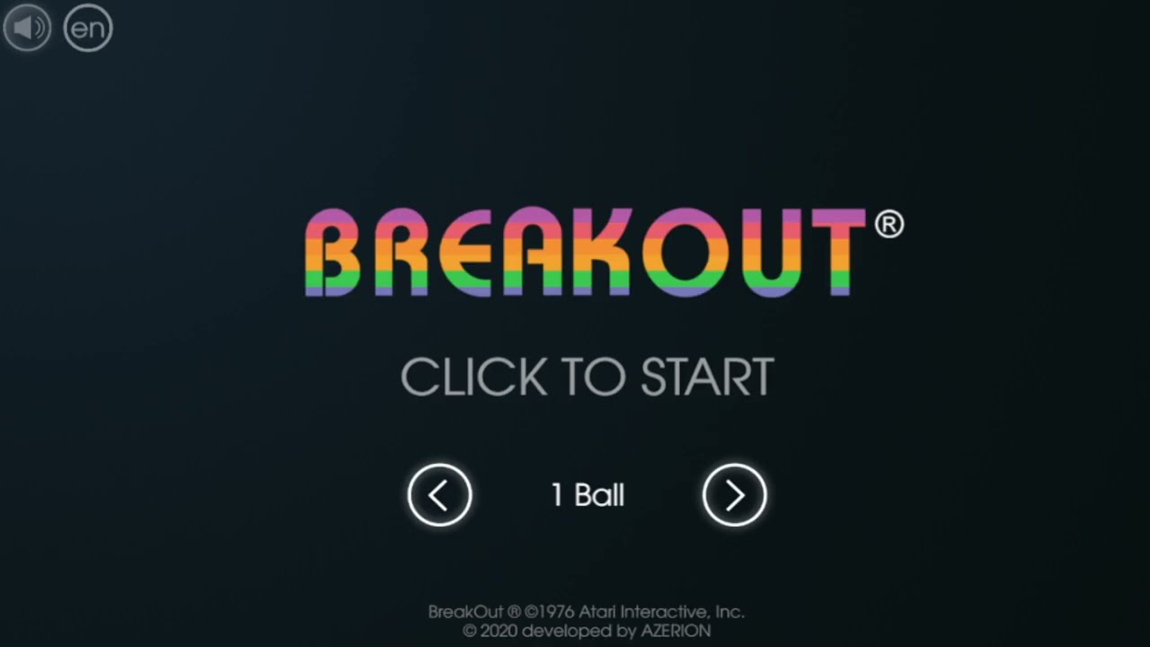 Atari Breakout Gameplay