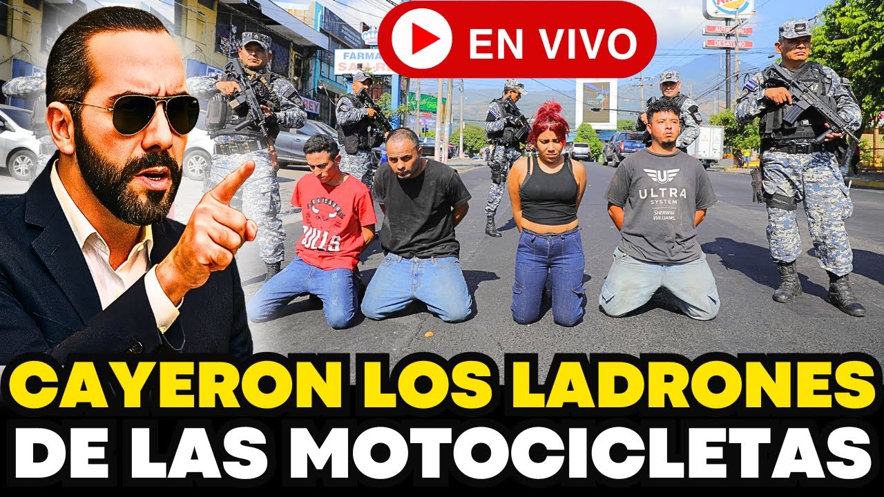 Cae banda que robaba motocicletas en El Salvador