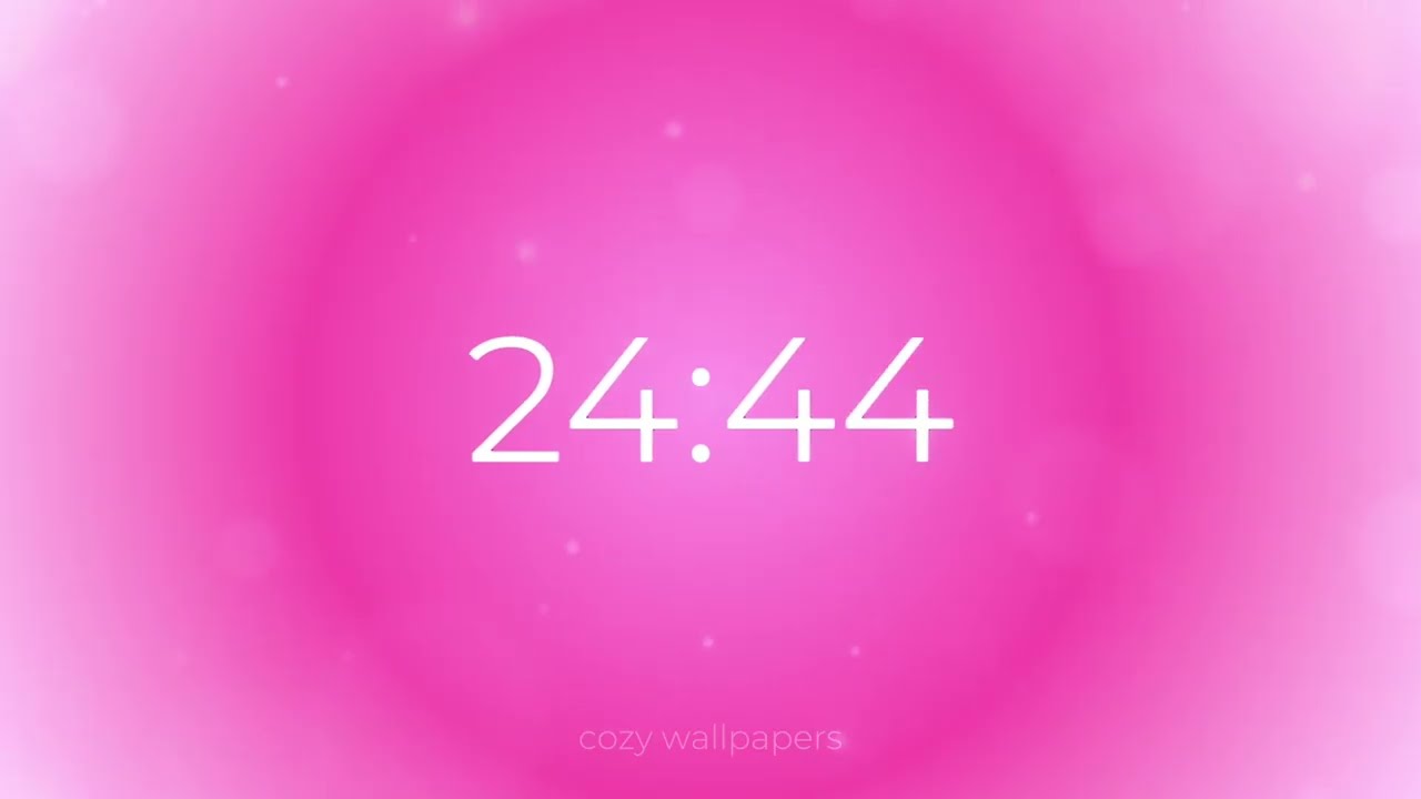 30-minute timer ♡ pink aura bokeh aesthetic quiet countdown timer for class & study