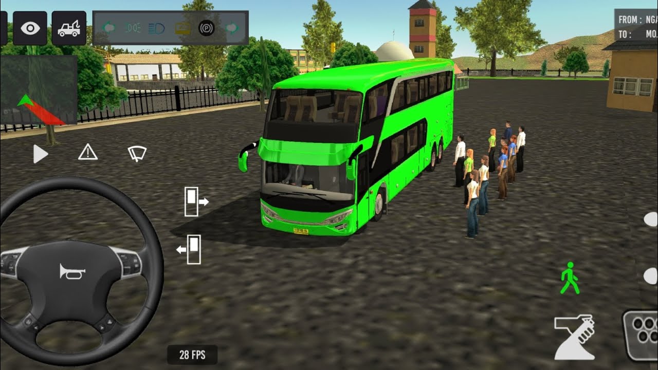 BUS SIMULATOR INDONESIA 🚌⚡ { Bus Driving ❤️🔥 } {} Bus Simulator Indonesia 