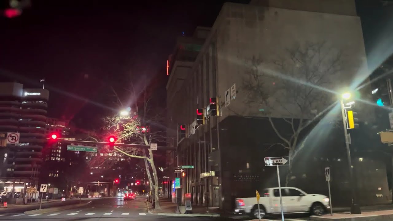 Night Driving in the City | Tour - Bethesda- Maryland