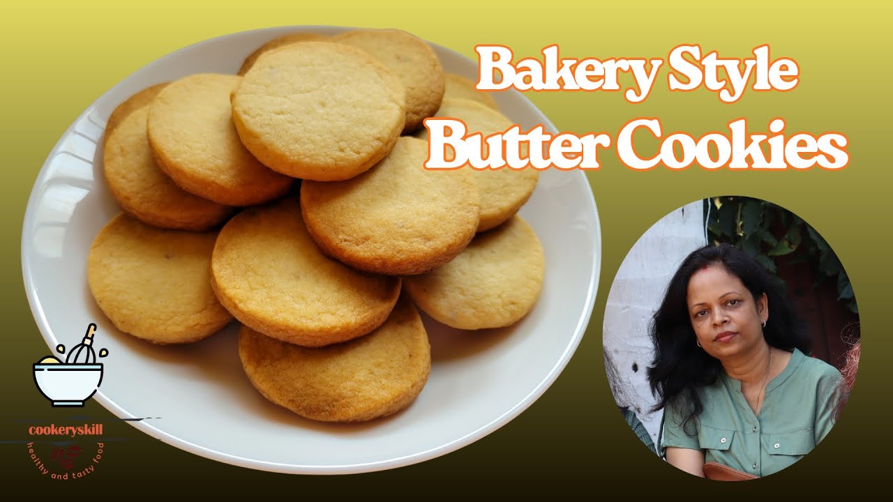 Bakery Style Butter Cookies | How to make butter biscuits at home | Eggless butter biscuits #cookies