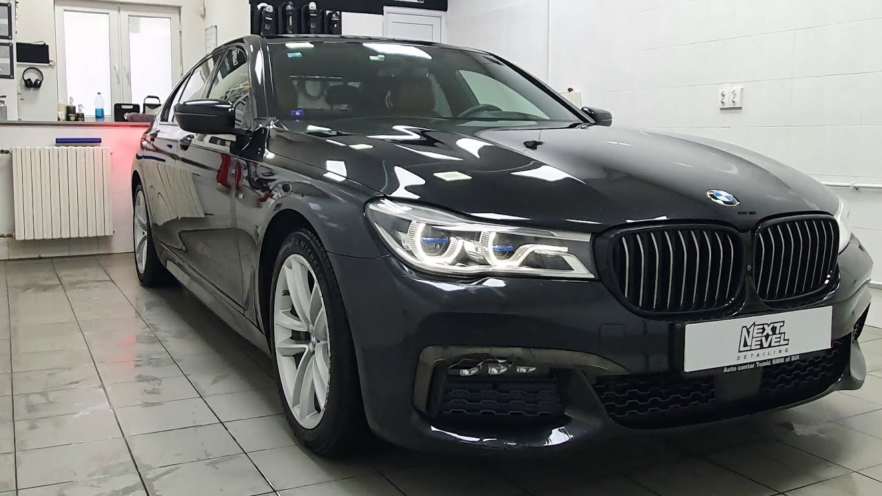 Luxury BMW 7 Detailing, interior deep clean, leather cerramic protection. CARPRO