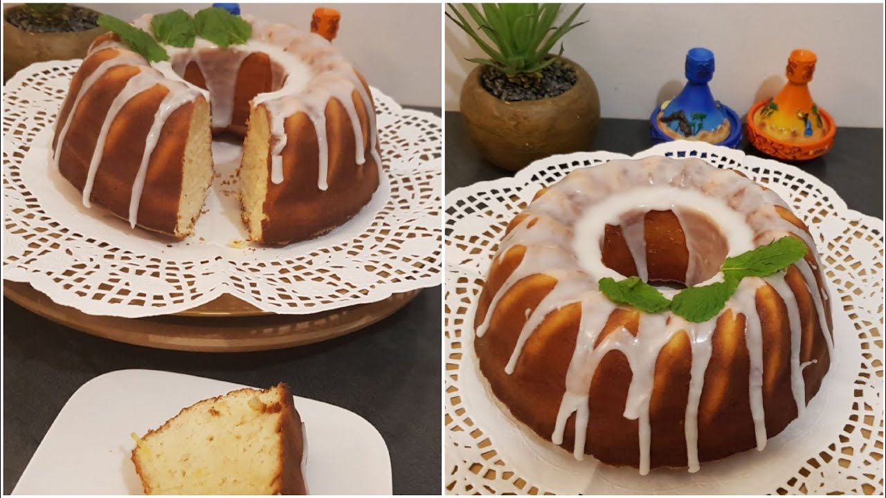 Cake au citron sans gluten lastose👌 Ciambella al limone senza glutine,burro e lattosio  😋كيك الحامض
