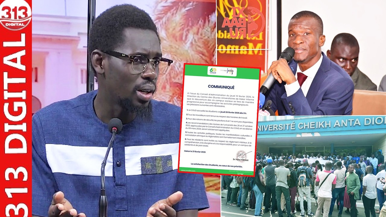 Bonne nouvelle pour les étudiants : Daouda Djigal dévoile le communiqué et reagit