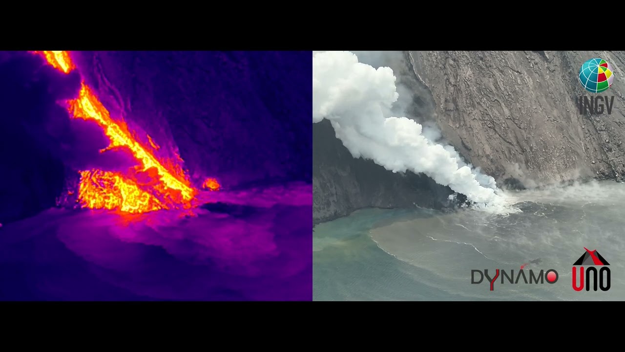 Stromboli: delta lavico del 7 luglio 2024