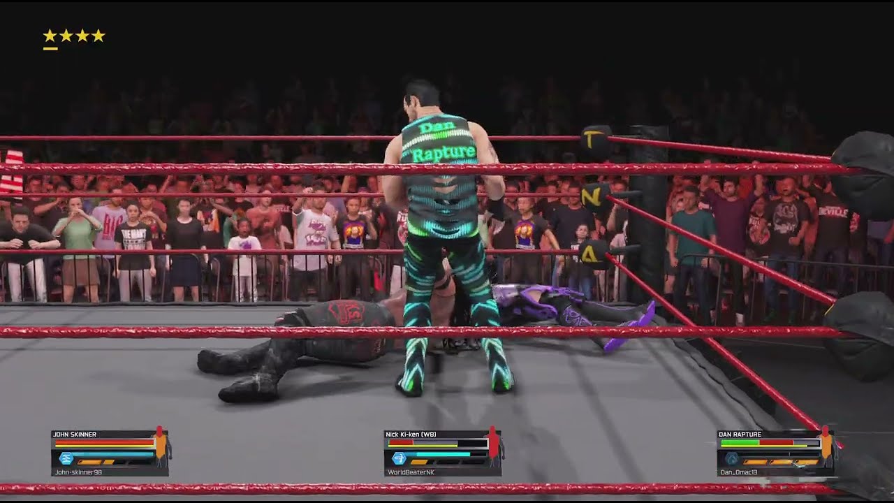 #WWE2K25 - Rapture v Skinner v Nick K. | Dark Match 2-0