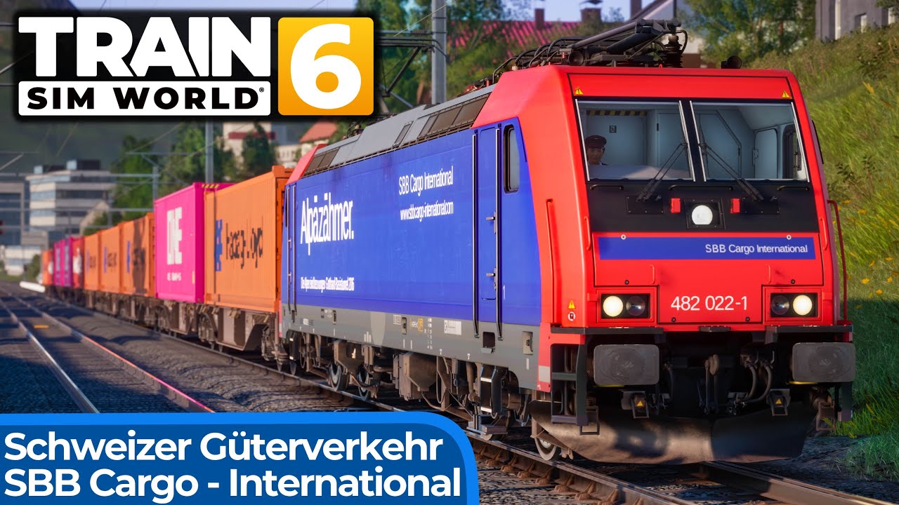 Schweizer Güterverkehr – SBB Cargo International | TRAIN SIM WORLD 6 | Luzern - Sursee | SBB Re 482