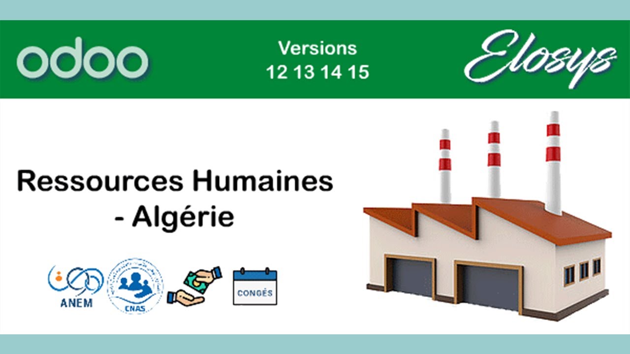 odoo Elosys - Gestion des Ressources humaine   Algérie
