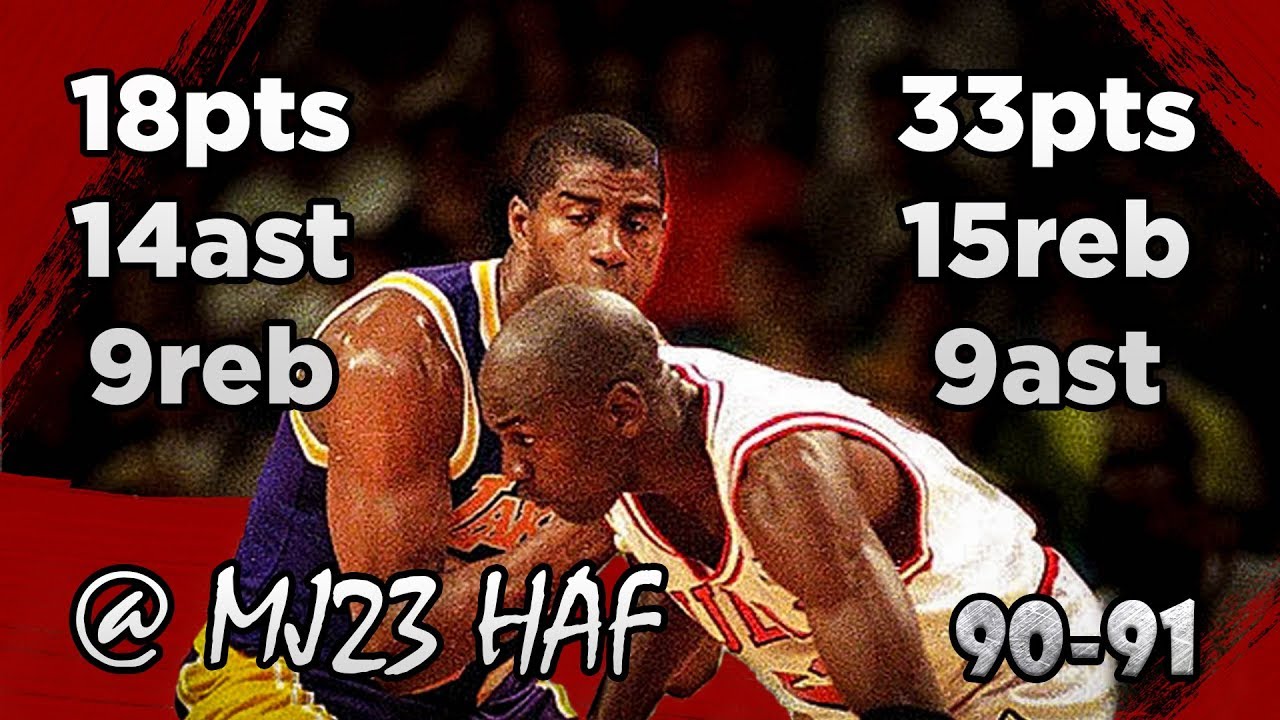 Michael Jordan vs Magic Johnson Highlights Bulls vs Lakers (1990.12.21) - Finals Preview!