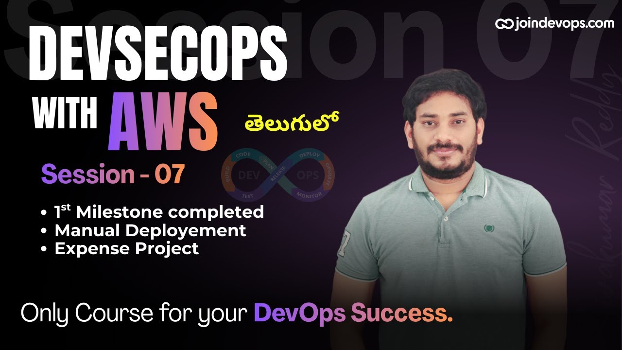 🔥 Session 07 - DevSecOps with AWS - Batch 88S | 2026 | Sivakumar Reddy M | JoinDevOps