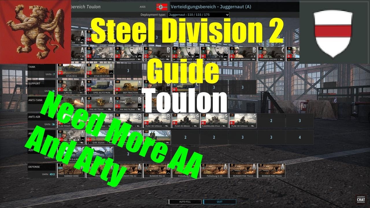 Toulon | Steel Division 2 Guide