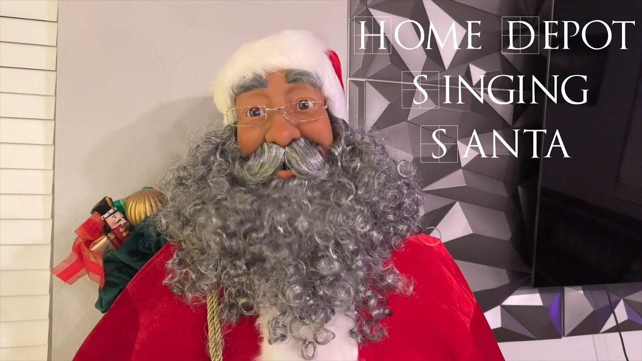 Home Depot 6 ft. Animated Singing Santa Claus Christmas Animatronic Prop Home Accents Holiday