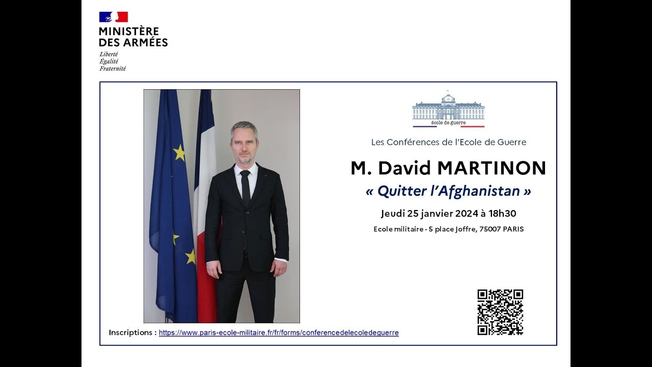 Les conférences de l'École de Guerre : Quitter l’Afghanistan par D. Martinon