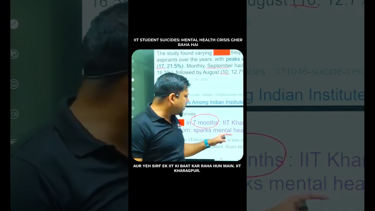 IIT students suicide mental health crisis gher raha hai 💔🧠 #vedantu #harshsir #VED #mentalhealth