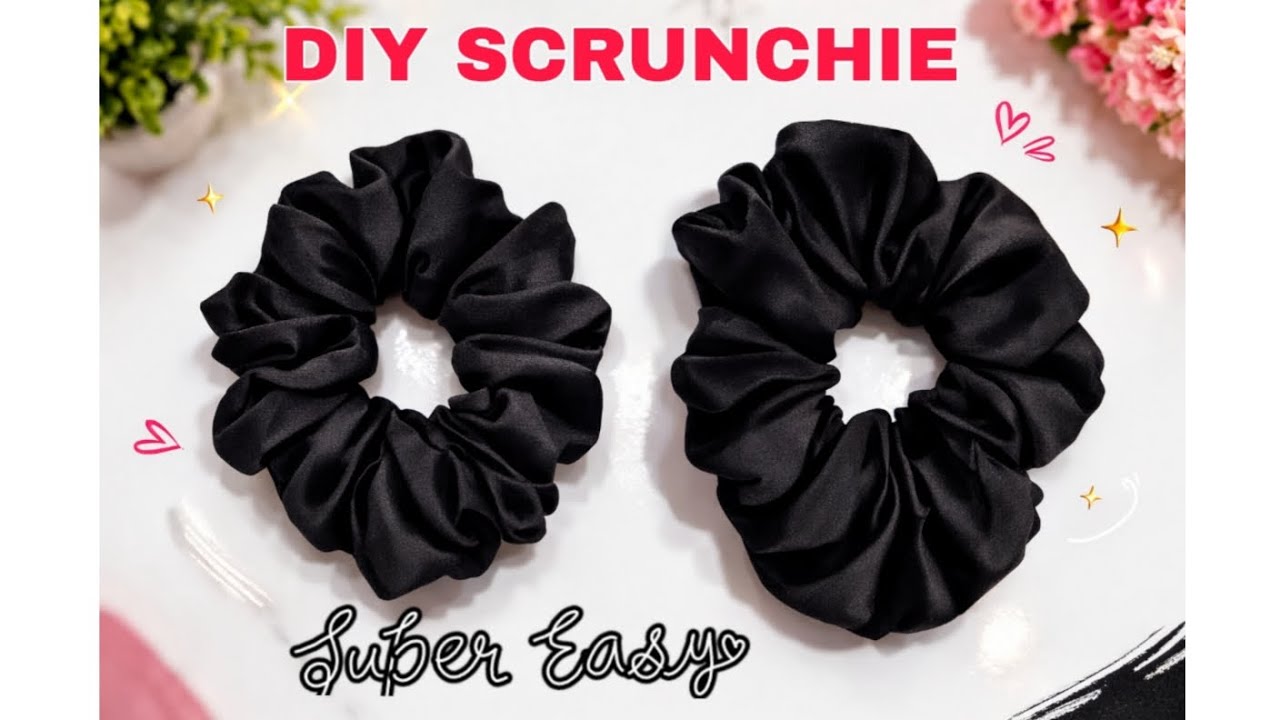 सिंपल Hair Rubber Band को बनाए और भी सुंदर | How To Make A Fabric Hair Rubber Band | Diy Scrunchies 